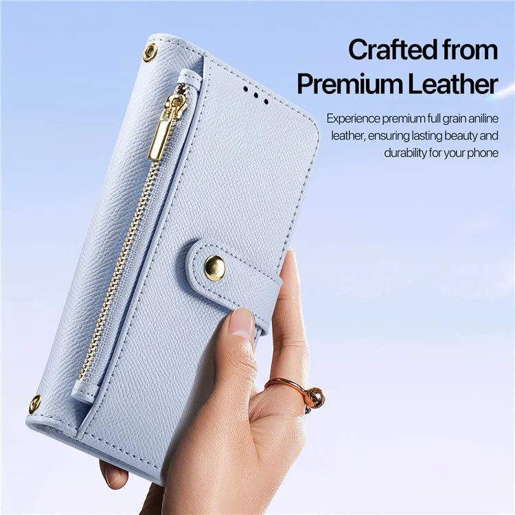DUX DUCIS Lawa Series for iPhone 16 Plus Case Compatible with MagSafe Detachable Cowhide Leather Wallet Cover
