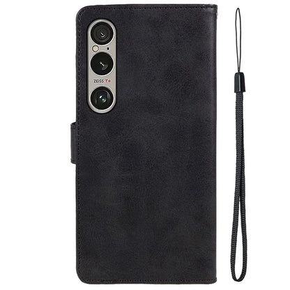 For Sony Xperia 1 VI Case PU Leather Stand Function Folio Phone Cover