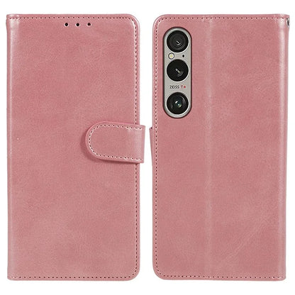 For Sony Xperia 1 VI Case PU Leather Stand Function Folio Phone Cover