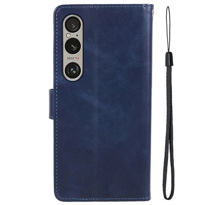 For Sony Xperia 1 VI Case PU Leather Stand Function Folio Phone Cover