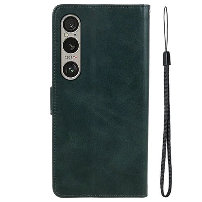 For Sony Xperia 1 VI Case PU Leather Stand Function Folio Phone Cover