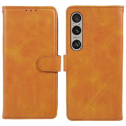 For Sony Xperia 1 VI Case PU Leather Stand Function Folio Phone Cover