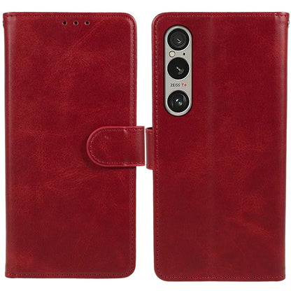For Sony Xperia 1 VI Case PU Leather Stand Function Folio Phone Cover