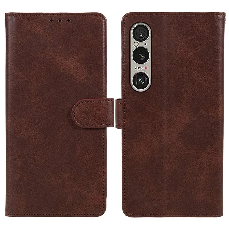 For Sony Xperia 1 VI Case PU Leather Stand Function Folio Phone Cover