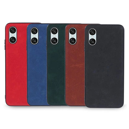 For Sony Xperia 10 VI Case Slim Retro Leather Back Cover Shell