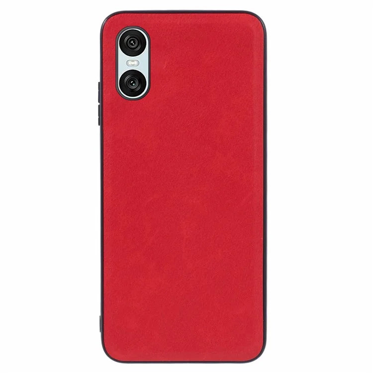 For Sony Xperia 10 VI Case Slim Retro Leather Back Cover Shell