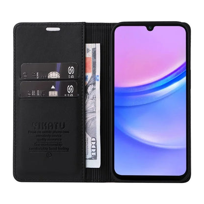 YIKATU YK-001 For Samsung Galaxy A16 5G Case Stand Leather Phone Cover Strong Magnetic Closure