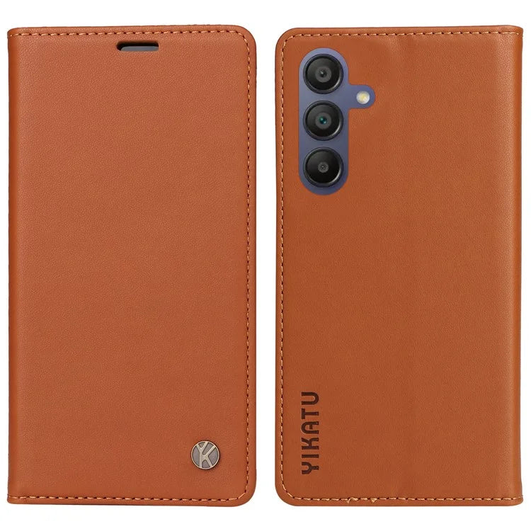 YIKATU YK-001 For Samsung Galaxy A16 5G Case Stand Leather Phone Cover Strong Magnetic Closure