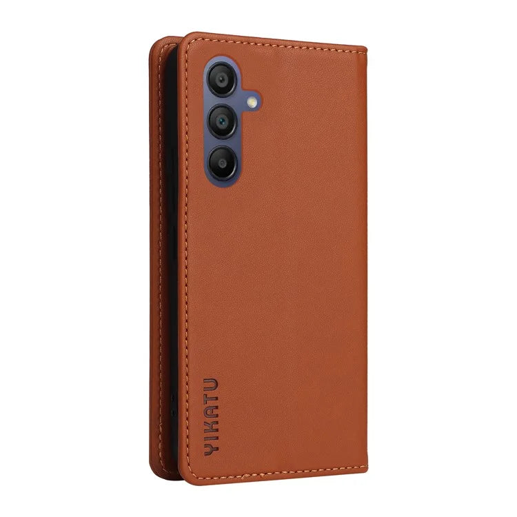 YIKATU YK-001 For Samsung Galaxy A16 5G Case Stand Leather Phone Cover Strong Magnetic Closure