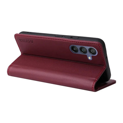 YIKATU YK-001 For Samsung Galaxy A16 5G Case Stand Leather Phone Cover Strong Magnetic Closure