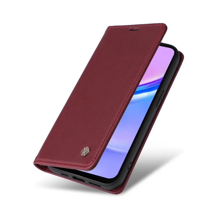 YIKATU YK-001 For Samsung Galaxy A16 5G Case Stand Leather Phone Cover Strong Magnetic Closure