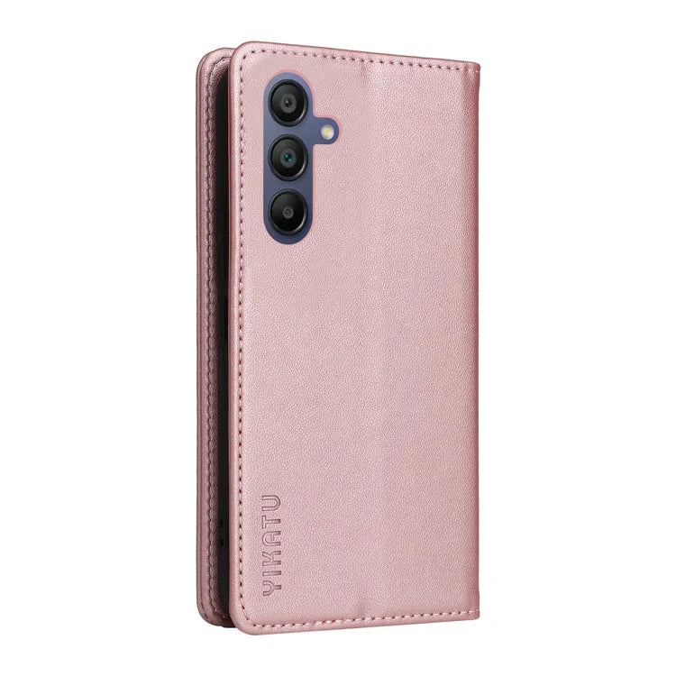 YIKATU YK-001 For Samsung Galaxy A16 5G Case Stand Leather Phone Cover Strong Magnetic Closure