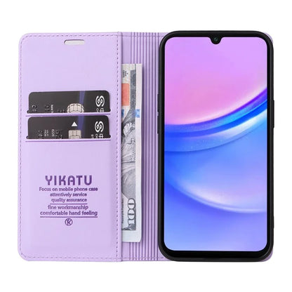 YIKATU YK-001 For Samsung Galaxy A16 5G Case Stand Leather Phone Cover Strong Magnetic Closure