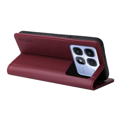 YIKATU YK-001 For Xiaomi Redmi K70 Ultra Case Stand Leather Phone Cover Strong Magnetic Closure
