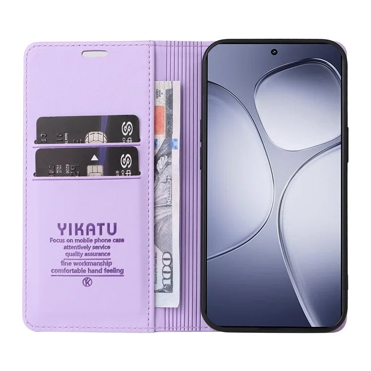 YIKATU YK-001 For Xiaomi Redmi K70 Ultra Case Stand Leather Phone Cover Strong Magnetic Closure