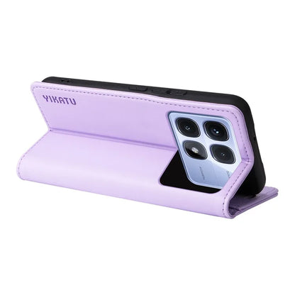 YIKATU YK-001 For Xiaomi Redmi K70 Ultra Case Stand Leather Phone Cover Strong Magnetic Closure