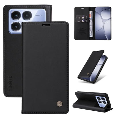 YIKATU YK-001 For Xiaomi Redmi K70 Ultra Case Stand Leather Phone Cover Strong Magnetic Closure