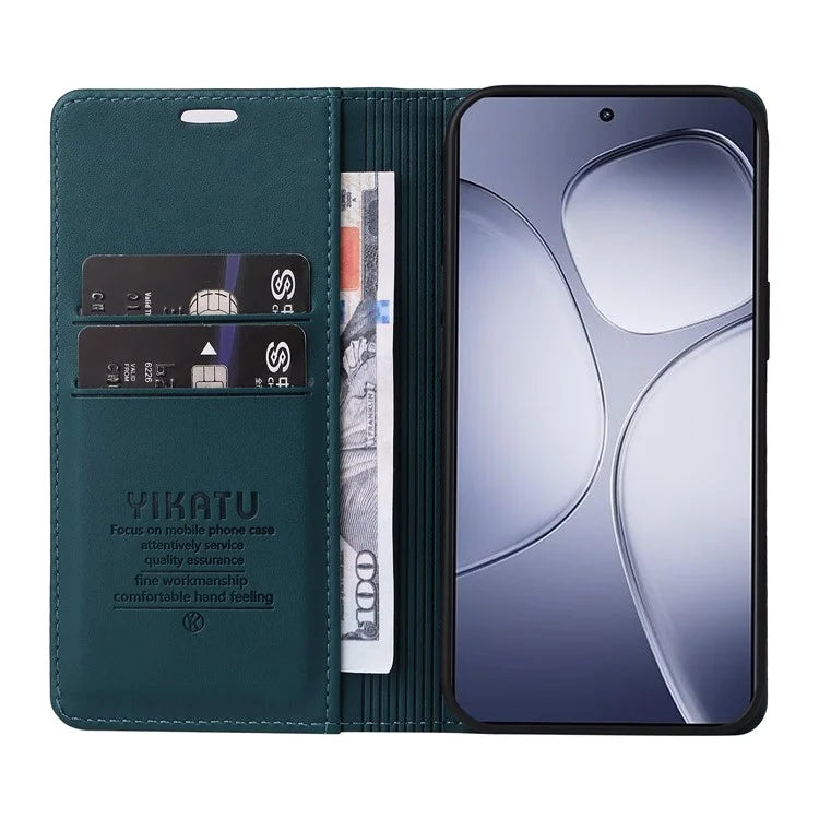 YIKATU YK-001 For Xiaomi Redmi K70 Ultra Case Stand Leather Phone Cover Strong Magnetic Closure