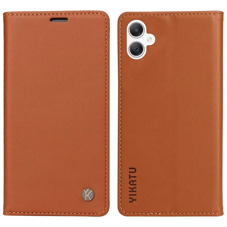 YIKATU YK-001 For Samsung Galaxy A06 Case Stand Leather Phone Cover Strong Magnetic Closure