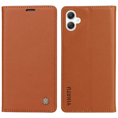 YIKATU YK-001 For Samsung Galaxy A06 Case Stand Leather Phone Cover Strong Magnetic Closure