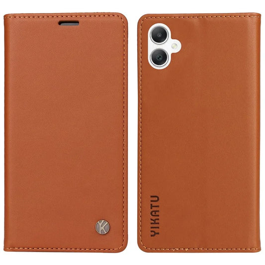 YIKATU YK-001 For Samsung Galaxy A06 Case Stand Leather Phone Cover Strong Magnetic Closure