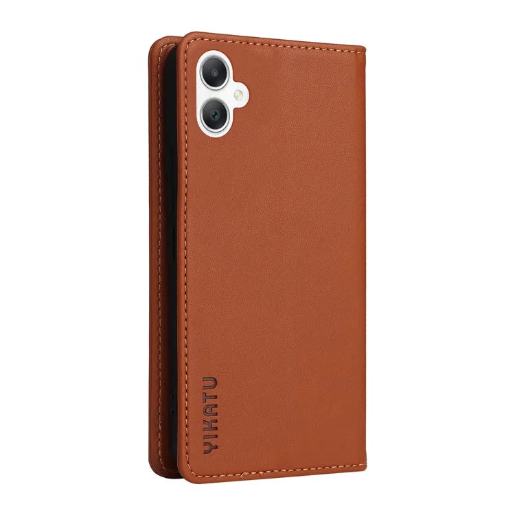 YIKATU YK-001 For Samsung Galaxy A06 Case Stand Leather Phone Cover Strong Magnetic Closure