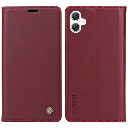 YIKATU YK-001 For Samsung Galaxy A06 Case Stand Leather Phone Cover Strong Magnetic Closure