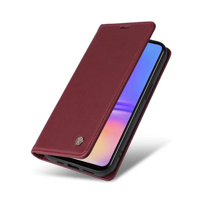 YIKATU YK-001 For Samsung Galaxy A06 Case Stand Leather Phone Cover Strong Magnetic Closure