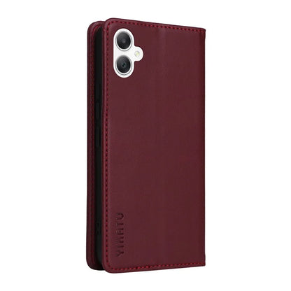 YIKATU YK-001 For Samsung Galaxy A06 Case Stand Leather Phone Cover Strong Magnetic Closure