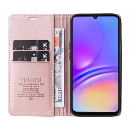 YIKATU YK-001 For Samsung Galaxy A06 Case Stand Leather Phone Cover Strong Magnetic Closure