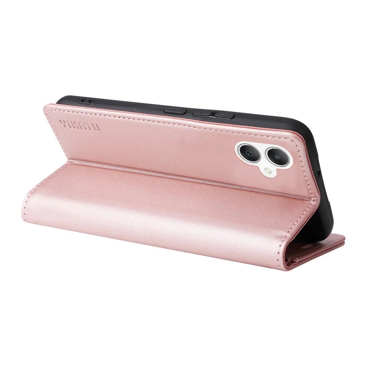 YIKATU YK-001 For Samsung Galaxy A06 Case Stand Leather Phone Cover Strong Magnetic Closure