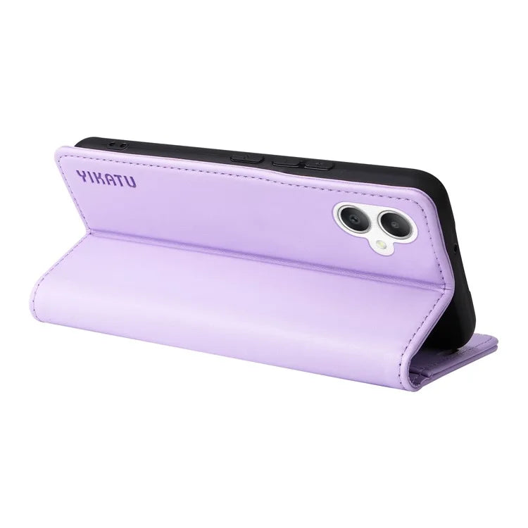 YIKATU YK-001 For Samsung Galaxy A06 Case Stand Leather Phone Cover Strong Magnetic Closure