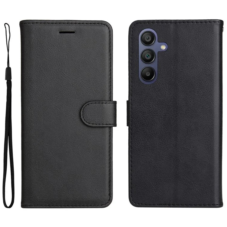 KT Leather Series-2 for Samsung Galaxy A16 5G Case Solid Color Leather Phone Cover Wallet Stand