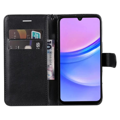 KT Leather Series-2 for Samsung Galaxy A16 5G Case Solid Color Leather Phone Cover Wallet Stand
