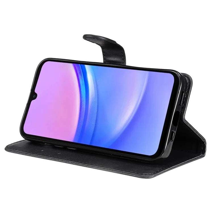 KT Leather Series-2 for Samsung Galaxy A16 5G Case Solid Color Leather Phone Cover Wallet Stand