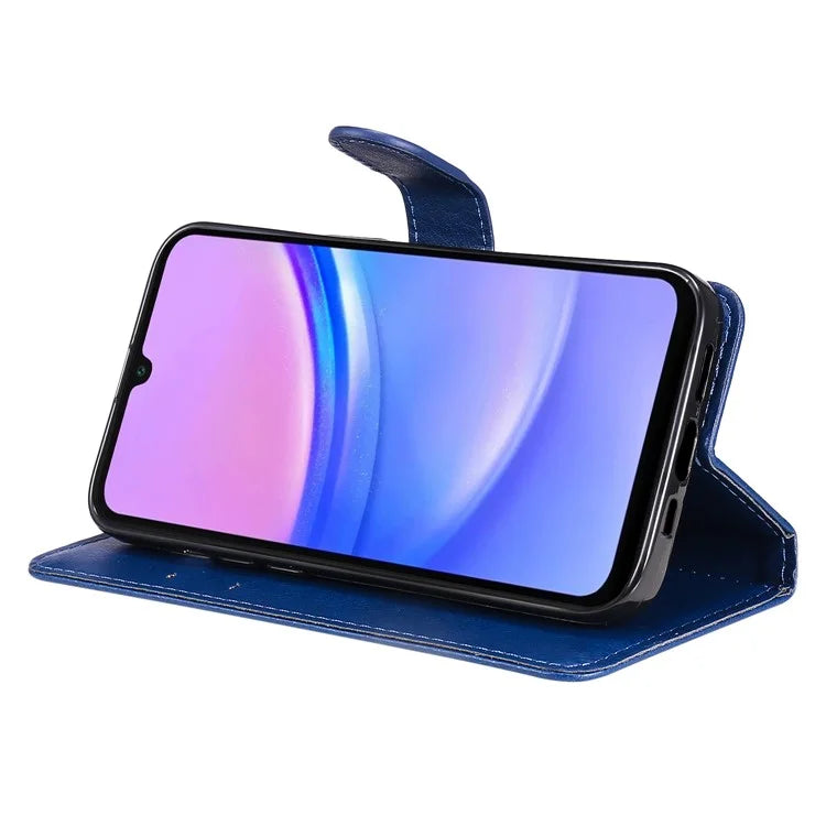 KT Leather Series-2 for Samsung Galaxy A16 5G Case Solid Color Leather Phone Cover Wallet Stand