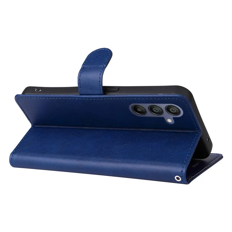 KT Leather Series-2 for Samsung Galaxy A16 5G Case Solid Color Leather Phone Cover Wallet Stand