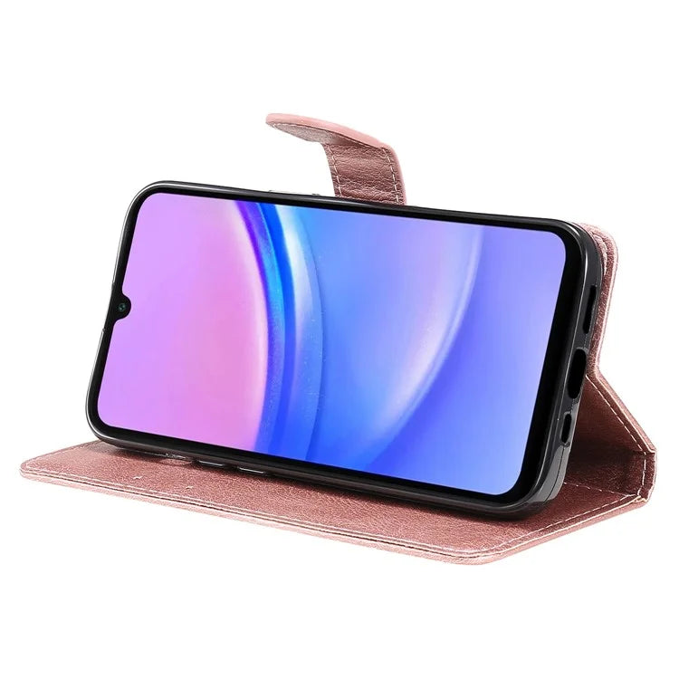 KT Leather Series-2 for Samsung Galaxy A16 5G Case Solid Color Leather Phone Cover Wallet Stand