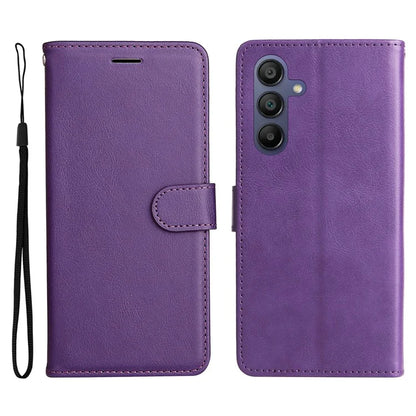 KT Leather Series-2 for Samsung Galaxy A16 5G Case Solid Color Leather Phone Cover Wallet Stand