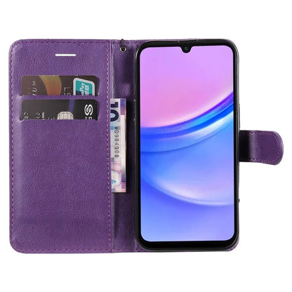 KT Leather Series-2 for Samsung Galaxy A16 5G Case Solid Color Leather Phone Cover Wallet Stand