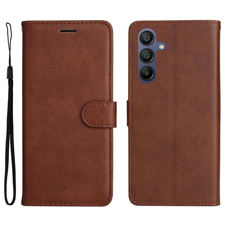 KT Leather Series-2 for Samsung Galaxy A16 5G Case Solid Color Leather Phone Cover Wallet Stand