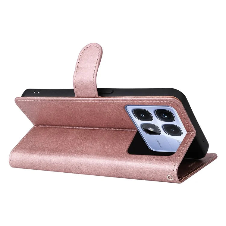 KT Leather Series-2 for Xiaomi Redmi K70 Ultra Case Solid Color Leather Phone Cover Wallet Stand