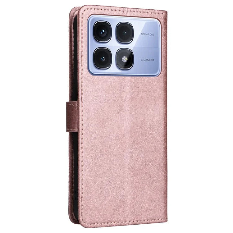 KT Leather Series-2 for Xiaomi Redmi K70 Ultra Case Solid Color Leather Phone Cover Wallet Stand