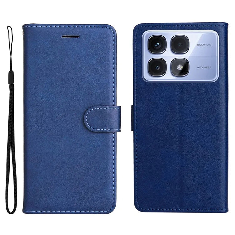 KT Leather Series-2 for Xiaomi Redmi K70 Ultra Case Solid Color Leather Phone Cover Wallet Stand