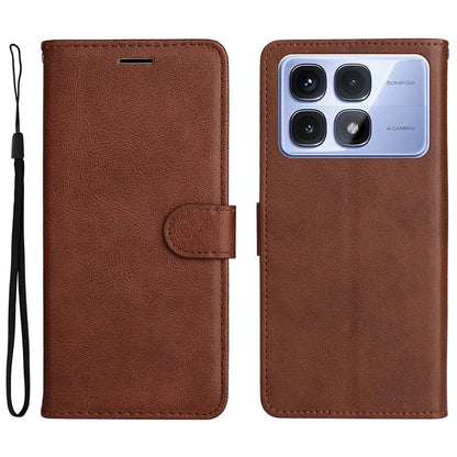 KT Leather Series-2 for Xiaomi Redmi K70 Ultra Case Solid Color Leather Phone Cover Wallet Stand