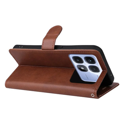 KT Leather Series-2 for Xiaomi Redmi K70 Ultra Case Solid Color Leather Phone Cover Wallet Stand