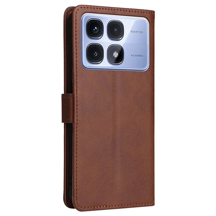KT Leather Series-2 for Xiaomi Redmi K70 Ultra Case Solid Color Leather Phone Cover Wallet Stand