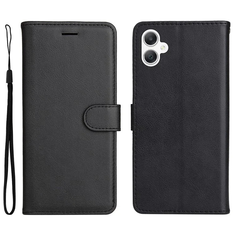 KT Leather Series-2 for Samsung Galaxy A06 Case Solid Color Leather Phone Cover Wallet Stand