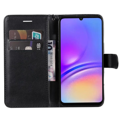 KT Leather Series-2 for Samsung Galaxy A06 Case Solid Color Leather Phone Cover Wallet Stand