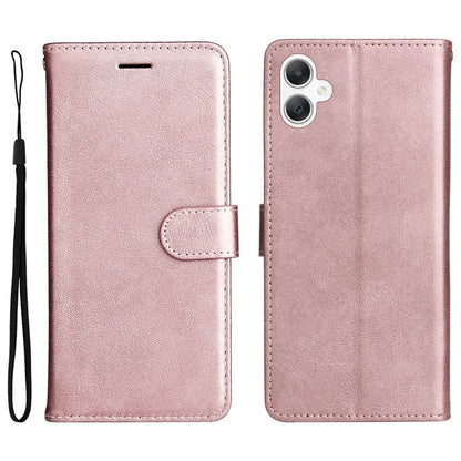 KT Leather Series-2 for Samsung Galaxy A06 Case Solid Color Leather Phone Cover Wallet Stand